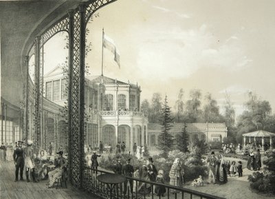 La estación de tren en Pavlovsk, 1840-1850 de Yegor Yegorovich Meier