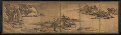 Landscape of the Four Seasons de Yi Sumun (Korean, b. c. 1404)
