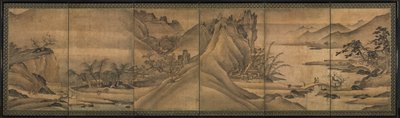 Paisaje de las cuatro estaciones, principios del siglo XVI de Yi Sumun