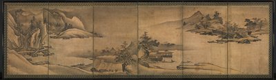 Paisaje de las cuatro estaciones, principios del siglo XVI de Yi Sumun