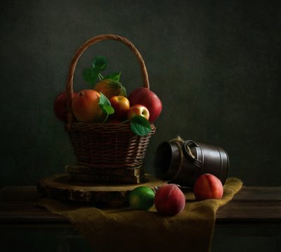 Naturaleza muerta con frutas melancólicas de Yinan F.