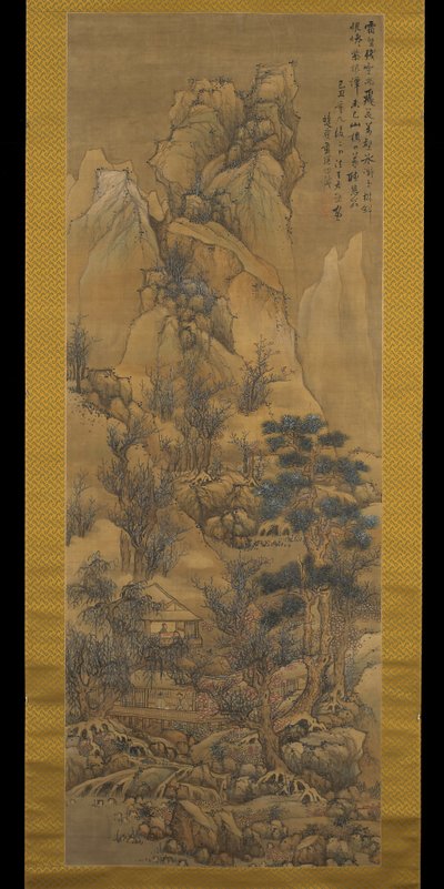 Cabañas de paja entre crestas en invierno de Ying Lan