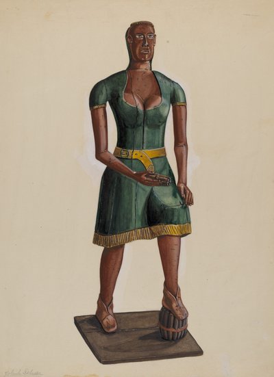 Indio de tienda de cigarros, 1935-1942 de Yolande Delasser