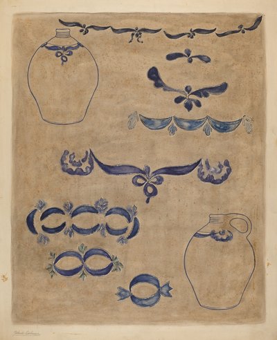 Jarra y Decoración de Yolande Delasser
