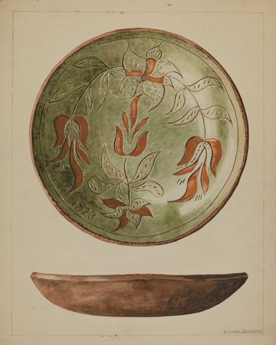 Plato Alemán de Pensilvania, c. 1936 de Yolande Delasser