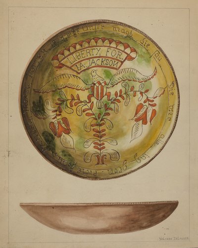Plato Alemán de Pensilvania, c. 1937 de Yolande Delasser