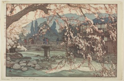 Un balneario en primavera de Yoshida Hiroshi