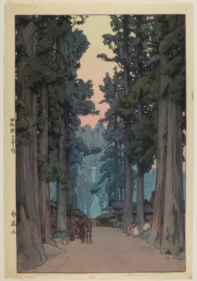 Avenida de Cryptomeria de Yoshida Hiroshi