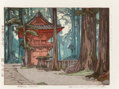 El santuario Takinoo de Yoshida Hiroshi