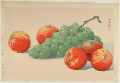 Uvas y manzanas de Yoshida Hiroshi