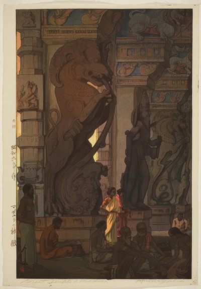 Gran templo en Madura de Yoshida Hiroshi