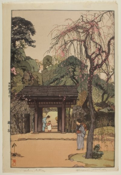 Puerta de ciruelo de Yoshida Hiroshi