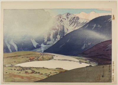 Tateyama Betsuzan, de la serie "Doce escenas de los Alpes japoneses" de Yoshida Hiroshi