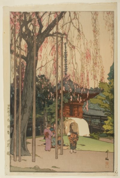 El cerezo en Kawagoe de Yoshida Hiroshi