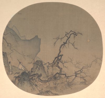 Observando flores de ciruelo a la luz de la luna de Yuan Ma