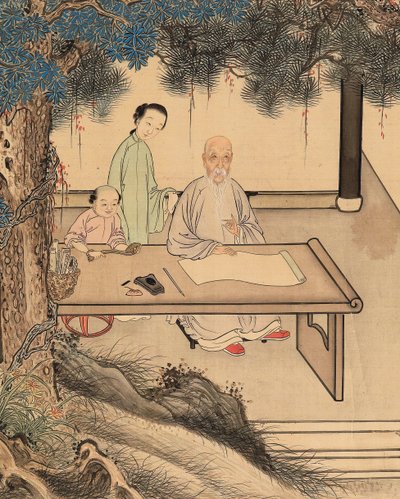 Yuan Mei y sus estudiantes femeninas de Yuan Mei