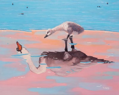 Patito feo, 2023 (óleo sobre lienzo) de Yue Zeng