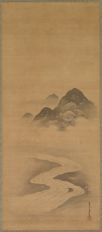 Paisaje de primavera de Yukinobu Kiyohara