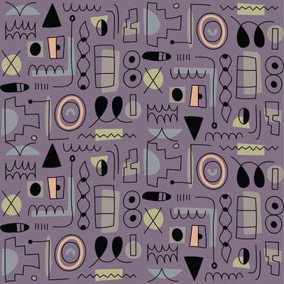 Patrón sin fisuras, 2018 (gráfico vectorial) de Yulia Drobova