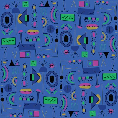Patrón sin fisuras, 2018 gráfico vectorial de Yulia Drobova