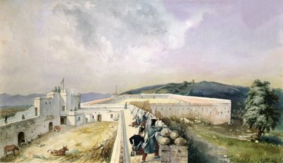 Vista de una Granja Experimental en las Afueras de Argel, c.1830-31 de Yung Yung