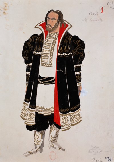 Traje para el personaje de Boris en Boris Godunov de Modest Mussorgsky de Yves Bonnat