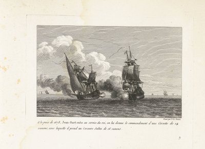 Jan Bart en dienst van de koning van Frankrijk, 1678 En la paz de 1678, Jean-Bart entró al servicio del rey, se le dio el mando de un Corvette de 14 cañones, con el que tomó un Corsair Saltin de 16 cañones (título sobre objeto) colección de peines de Yves Marie Le Gouaz