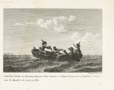 Jan Bart escapa de una prisión inglesa y cruza el Canal en un bote de remos, 1689 Jean-Bart, Forbin, un operation français et deux mousses s