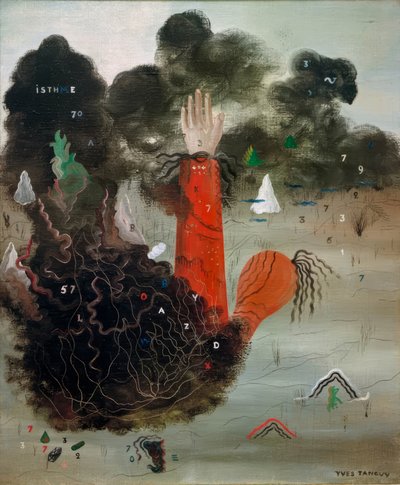 La mano en las nubes de Yves Tanguy