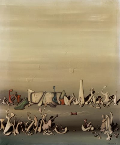 Entre la hierba y el viento de Yves Tanguy