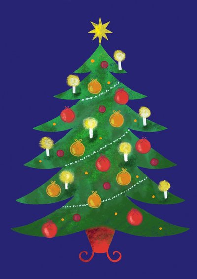 Árbol de Navidad festivo de Yvonne Gustafsson