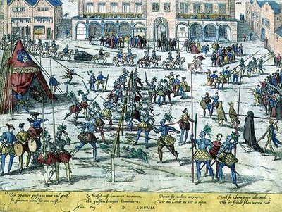 Torneo celebrado en Bruselas por los españoles para elevar la moral de los soldados y enfatizar que los Países Bajos ahora eran suyos de Zacharias (school of) Dolendo