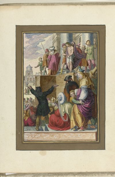 Cristo mostrado al pueblo (Ecce homo) Pasión de Cristo (título de la serie) de Zacharias Dolendo