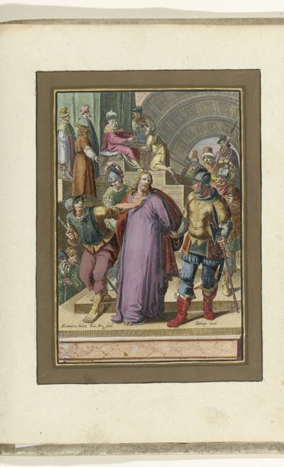 Cristo llevado ante Pilato Pasión de Cristo (título de la serie) de Zacharias Dolendo