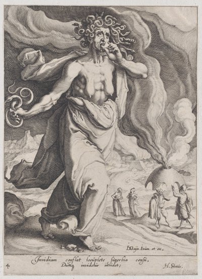 Envidia, de Virtudes y Vicios, 1596-97 de Zacharias Dolendo
