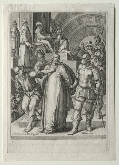 Set de la Pasión:  Cristo ante Pilatos de Zacharias Dolendo