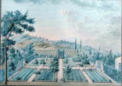 Vista del jardín de M. Reverdit cerca de Toulon, Francia de Zacharie Felix Doument