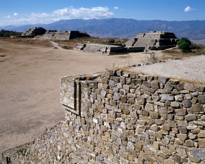 Vista del Sistema IV (500 a.C.-850 d.C.) de Zapotec Zapotec