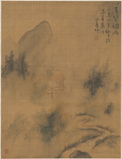 Diez mil bambúes en la niebla y la lluvia de Zhai Dakun