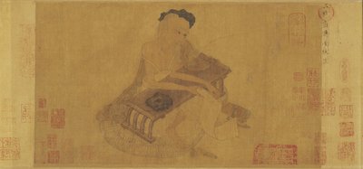 Fu Sheng exponiendo el clásico de Zhang Sengyao