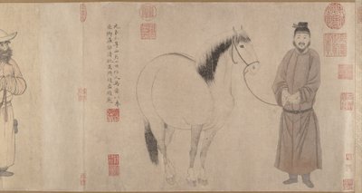 Mozos y caballos de Zhao Mengfu Chao Meng Fu or