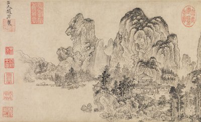 Paisaje, finales del siglo XIV de Zhao Yuan