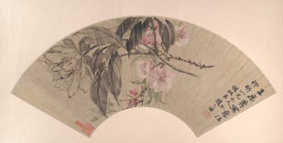 Flores de durazno y peonía de Zhao Zhiqian