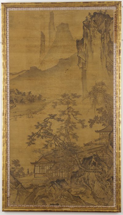 Pasando el Verano a la Sombra de los Pinos, dinastía Ming, siglo XV de Zhe School