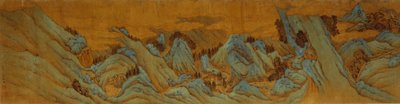 Escena de Patio de Granja de Wen Zhengming