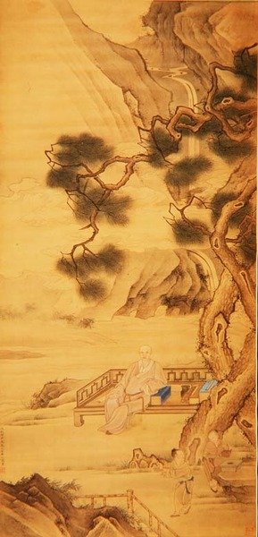 Retrato del funcionario erudito Han Yan (1637-1704) 1696 de Zhiding Yu
