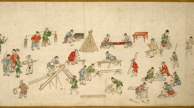 Escenas callejeras en tiempos de paz 太平風會圖 de Zhu Yu