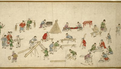 Escenas callejeras en tiempos de paz de Zhu Yu
