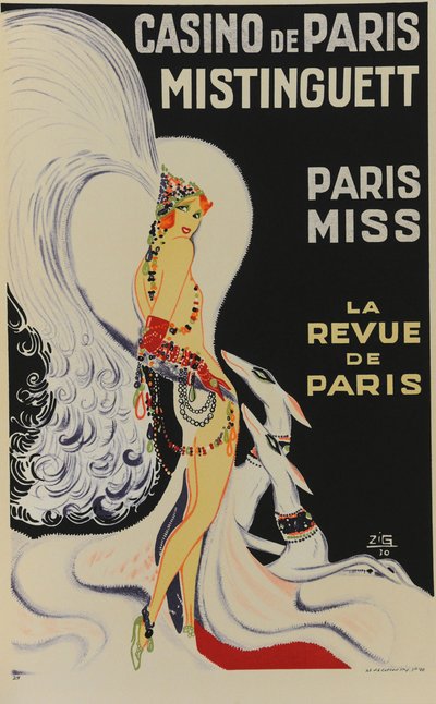 Casino de París. Mistinguett. Paris Miss de Zig