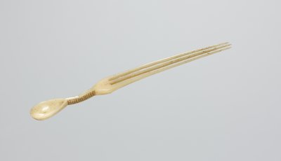 Cuchara/Peine para rapé, finales de 1800 (hueso) de Zulu